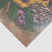 Papier Mousseline Tournesols (Détail)