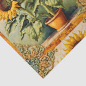 Papier Mousseline Tournesols Belle Collection Moderne (Détail)