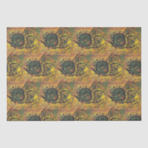 Papier Mousseline Tournesols de Van Gogh - Art floral doré vintage