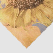 Papier Mousseline Tournesols géants Pays Découpage gris jaune Art (Détail)