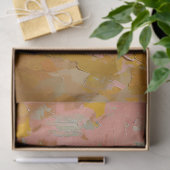 Papier Mousseline Tournesols impressionnistes dans un vase bleu déco (Cadeau)