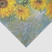 Papier Mousseline Tournesols par Claude Monet Tissue Paper (Détail)