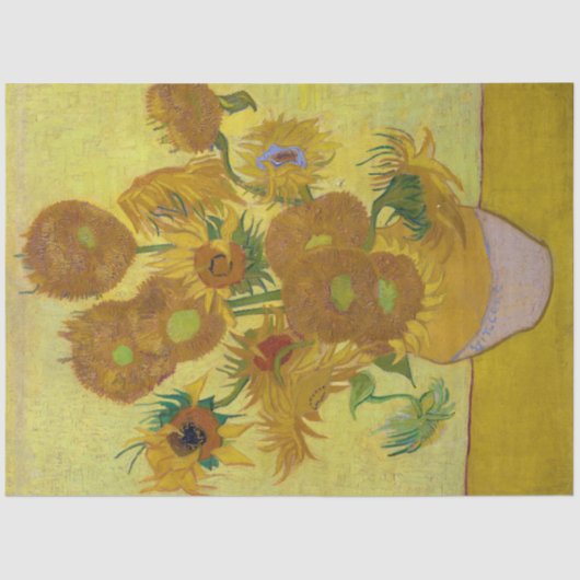 Papier Mousseline Tournesols, Vincent van Gogh, 1889 (Recto)