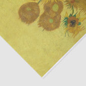 Papier Mousseline Tournesols, Vincent van Gogh post-impressionniste (Détail)