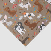 Papier Mousseline Tous les mignons chiens (Détail)