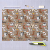 Papier Mousseline Tous les mignons chiens (Artisanat)