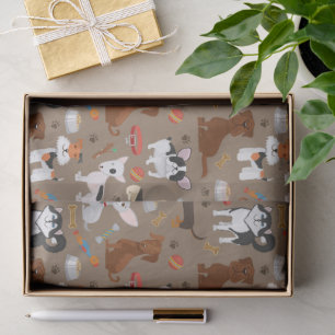 Papier Mousseline Tous les mignons chiens