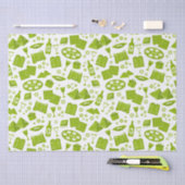 Papier Mousseline Tous Les Symboles Pour Pâques En Vert (Artisanat)