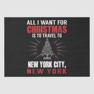 Papier Mousseline Tout Ce Que Je Veux Pour Voyage De Noël À New York