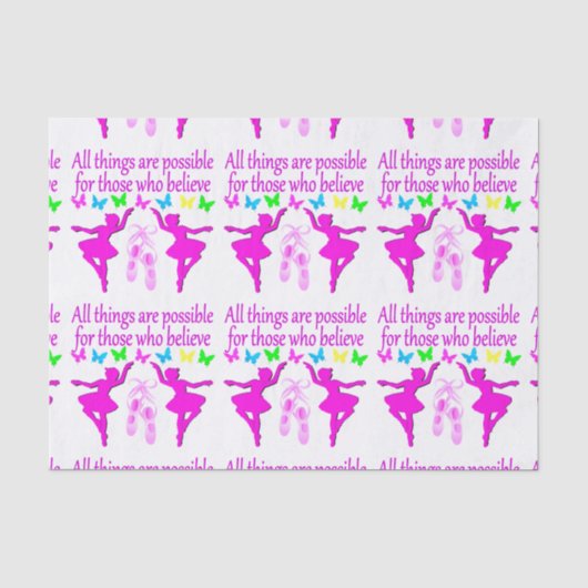 PAPIER MOUSSELINE TOUT EST POSSIBLE DANCER DREAM (Recto)
