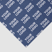 Papier Mousseline Toute image ou logo commercial modifiable Dark Nav (Détail)