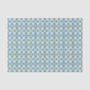 Papier Mousseline Toutes les occasions Scandinave Bleu Olive Vert Fl