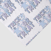 Papier Mousseline Trace ou traiter les fantômes mignons Halloween bl (Détail)