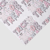 Papier Mousseline Trace ou traiter les fantômes mignons Halloween bl (Détail)