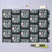 Papier Mousseline Trace ou traiter les fantômes mignons Halloween no (Artisanat)