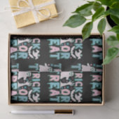 Papier Mousseline Trace ou traiter les fantômes mignons Halloween no (Cadeau)