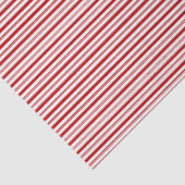 Papier Mousseline Traces horizontales rouges et blanches (petite éch (Détail)