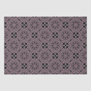 Papier Mousseline Traces Roses Dusky Mandala Carrelage diamant géomé