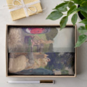 Papier Mousseline Tracteur agricole Red Rustic Country Automne Harve (Cadeau)