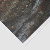 Papier Mousseline Tracteur dans un champ agricole Découpage rustique (Détail)