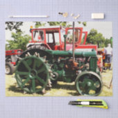 Papier Mousseline TRACTEURS vintages (Artisanat)