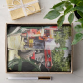 Papier Mousseline TRACTEURS vintages (Cadeau)