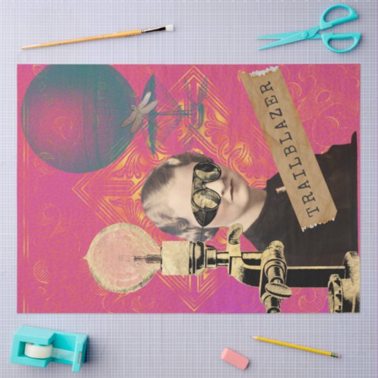 Papier Mousseline Trailblazer Steampunk Pop Art (Artisanat)