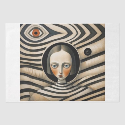 Papier Mousseline Trails Tamara - Découpage - (Recto)