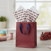 Papier Mousseline Train à vapeur rouge