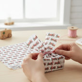 Papier Mousseline Train à vapeur rouge