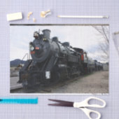 Papier Mousseline Train à vapeur vintage (Artisanat)