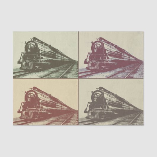 Papier Mousseline Train de bruit (Recto)