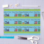 Papier Mousseline Train de Choo Choo d'anniversaire (Artisanat)