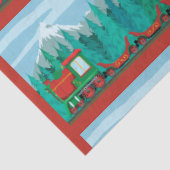 Papier Mousseline Train de Noël (Détail)