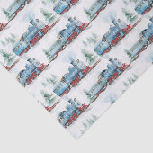 Papier Mousseline Train Découpage (Détail)