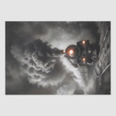 Papier Mousseline Train fantôme de 1900 dans une station désertique (Recto)