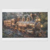 Papier Mousseline Train Steampunk (Recto)