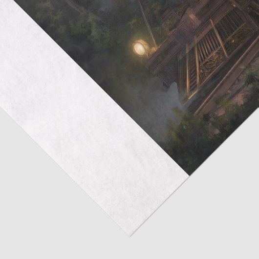 Papier Mousseline Train Steampunk (Détail)