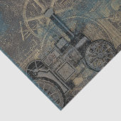 Papier Mousseline Train Steampunk (Détail)