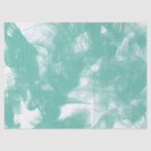 Papier Mousseline Traînées d'aigue-marine sur découpage blanc (Recto)