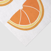 Papier Mousseline Tranche de fruit orange (Détail)