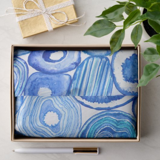 Papier Mousseline Tranches d'agneau bleu (Cadeau)