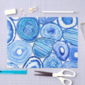 Papier Mousseline Tranches d'agneau bleu (Artisanat)