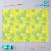 Papier Mousseline Tranches de chaux et de fruits de citron (Artisanat)