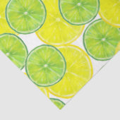 Papier Mousseline Tranches de chaux et de fruits de citron (Détail)