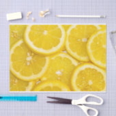 Papier Mousseline Tranches de citron (Artisanat)