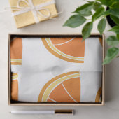 Papier Mousseline Tranches de fruits orange (Cadeau)
