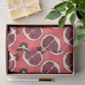 Papier Mousseline Tranches de grenade 2 papier de tissu (Cadeau)