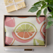 Papier Mousseline Tranches de pamplemousse orange citron vert vibran (Cadeau)