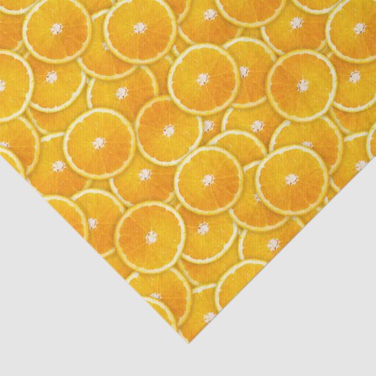 Papier Mousseline Tranches orange (Détail)
